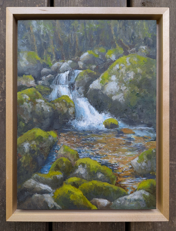"Cool Waters," 9x12 inch oil on panel painting