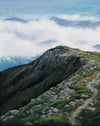 Mount Franklin doesn't get a lot of love. It's not on the NH 4,000-footer list, but I'm giving it its due as a fine art portrait here. It is a real stunner of a mountain! Small 4x5½" greeting cards. High quality prints of paintings on archival felted cardstock. Certified by the Forest Stewardship Council.