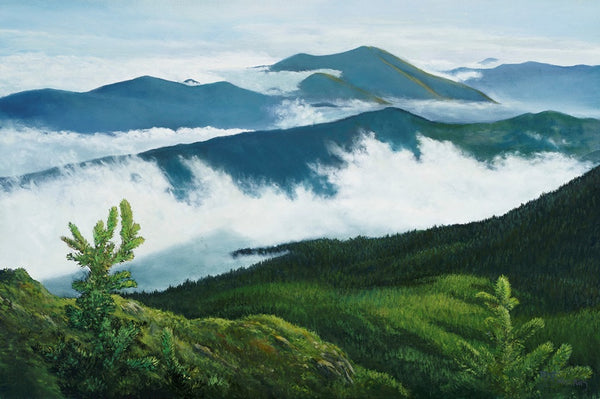 Original fine art oil paintings and watercolors of the White Mountains of New Hampshire and Maine, covering the White Mountain National Forest and beyond!