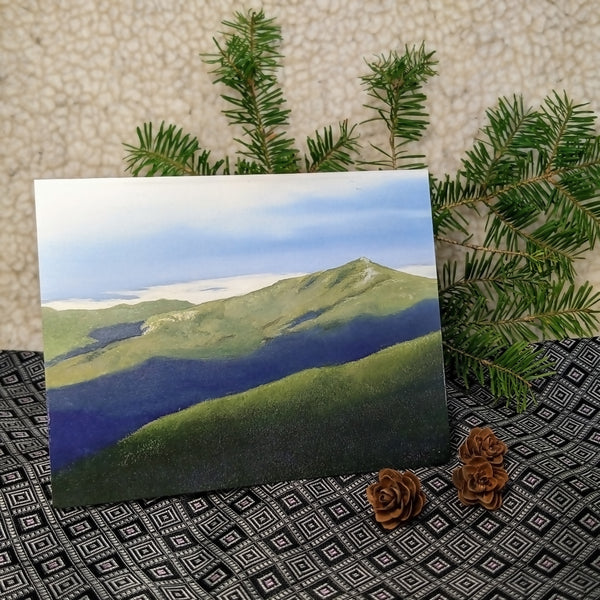 Send beautiful greetings with blank notecards featuring oil paintings and watercolors of the White Mountains of New Hampshire and Maine, covering the White Mountain National Forest and beyond!