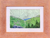 Mount Willard Series #15, 3.5x5.5 inch gouache on paper painting (SOLD)