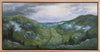 "Mount Willard, Spring" is a 20 by 40 inch framed oil on canvas painting by Rebecca M. Fullerton depicting the view over Crawford Notch from Mount Willard in the heart of New Hampshire's White Mountains.