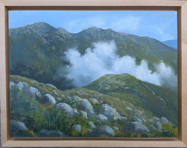 "Adams and Madison from the Mount Washington Auto Road" 9x12 inch oil painting on panel (SOLD)