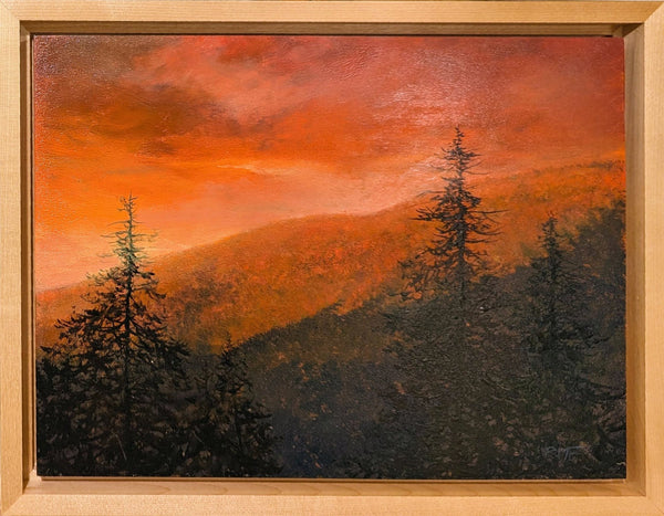 Sunrises and sunsets in the mountains come in all levels of intensity, from mellow and peachy to red hot and glowing like embers.