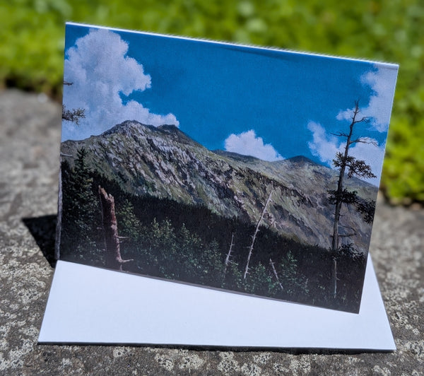 From Forest to Ridgeline, small blank greeting card