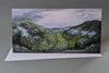 I just love Mount Willard, perched above Crawford Notch in New Hampshire's White Mountains. The first green leaves of spring are always a wonderful surprise as the forest reawakens. Panoramic 4x8" greeting cards. High quality prints of paintings on archival felted cardstock. Certified by the Forest Stewardship Council.