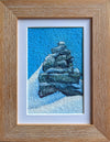 "Cairn Series #26," 3.5x5.5 inch gouache on paper painting