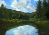 "A Day on the Pond," 9x12 inch oil on panel painting (SOLD)