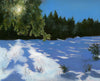 February Sun, small blank greeting card