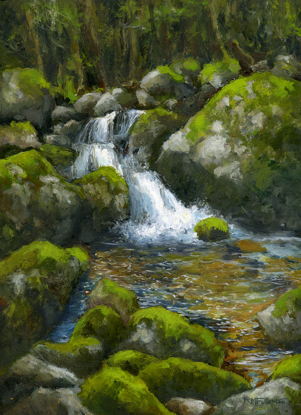 "Cool Waters," 9x12 inch oil on panel painting
