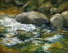 "Flowing Swiftly" 11x14 inch oil painting on panel