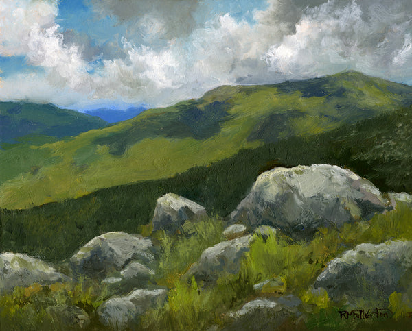 "Rough and Ready Rocks" 8x10 inch oil painting on panel