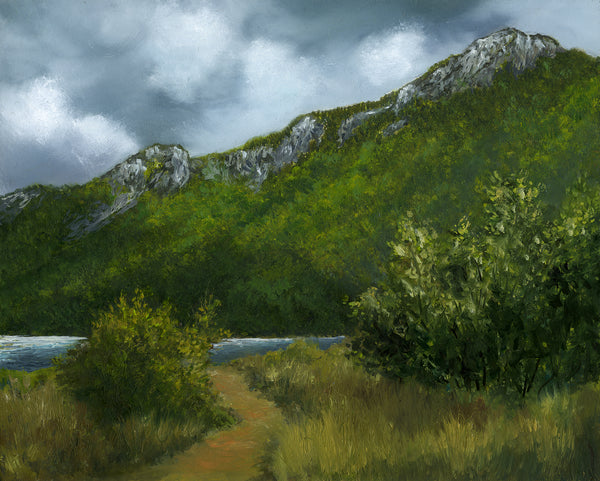 "The Green of Spring" 8x10 inch oil painting on panel