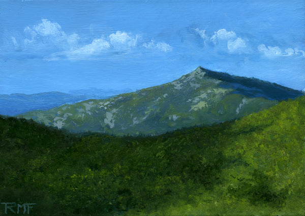 "The Granite Watchman" 5x7 inch oil painting on panel