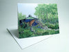 Lonesome Lake Hut, small blank greeting card
